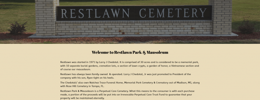 Restlawn Park Cemetery Mausoleum – Family Owned Operated